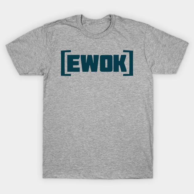 EWOK emblem large - blue T-Shirt by EwokSquad